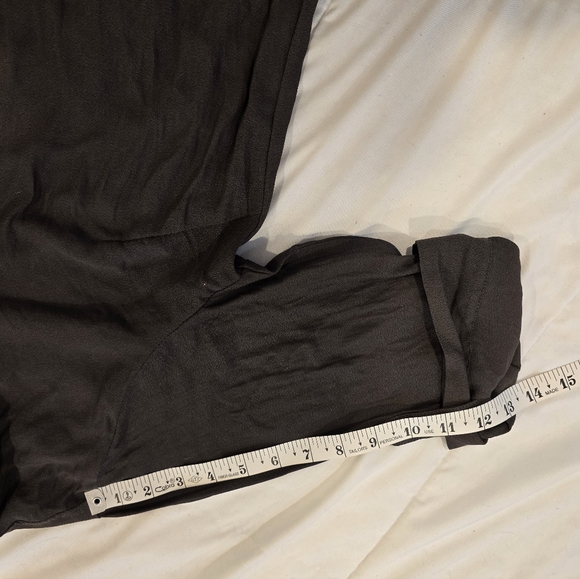 Torrid Womens Harper Georgette Straight Hem Blouse Charcoal and Black Size 0 - Picture 9 of 14